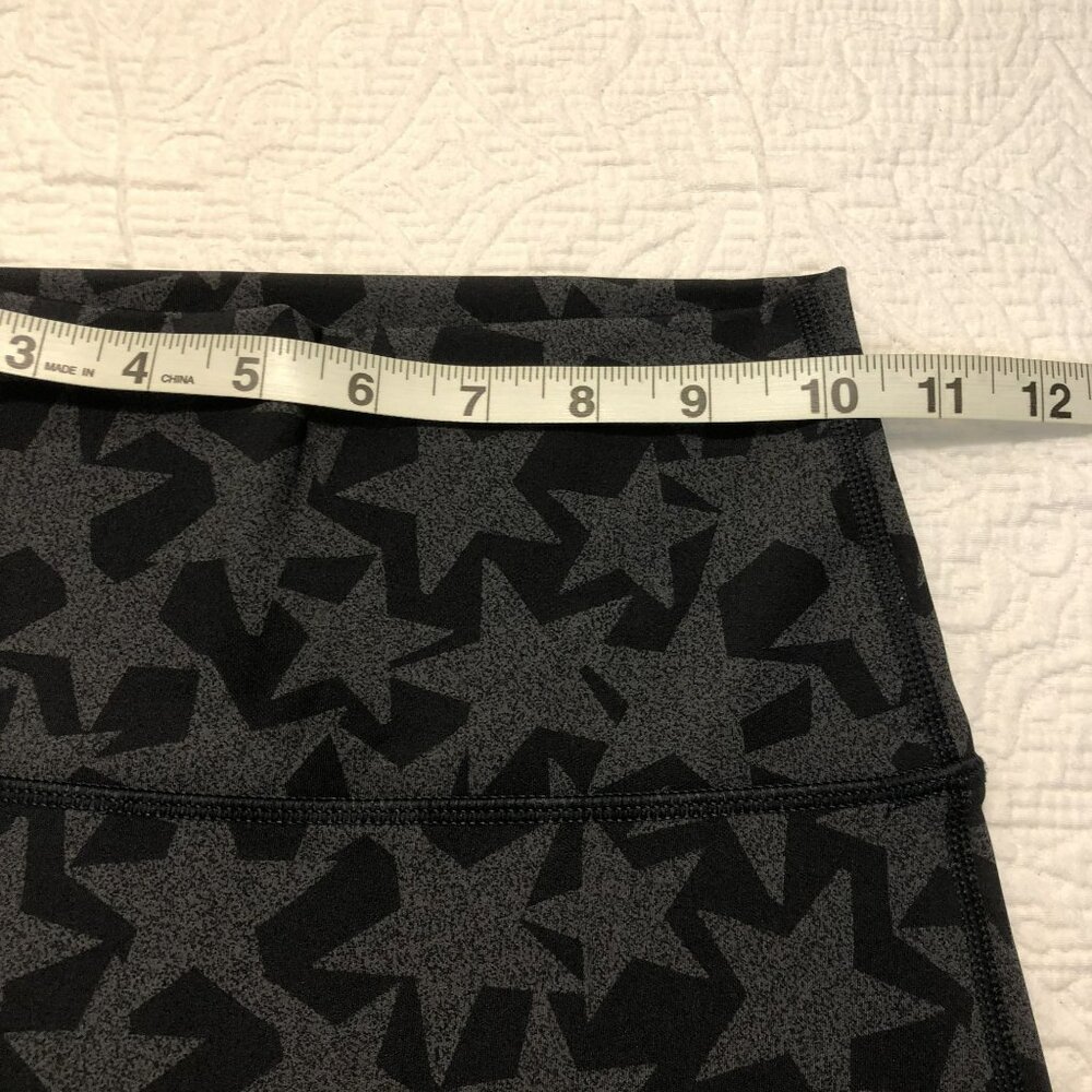Aerie Leggings High-Waisted Black Printed Star Pattern Chill Play Move S - Picture 8 of 11